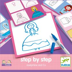 DJECO - COLORIAGE ÉTAPE PAR ÉTAPE JOSÉPHINE (STEP BY STEP)